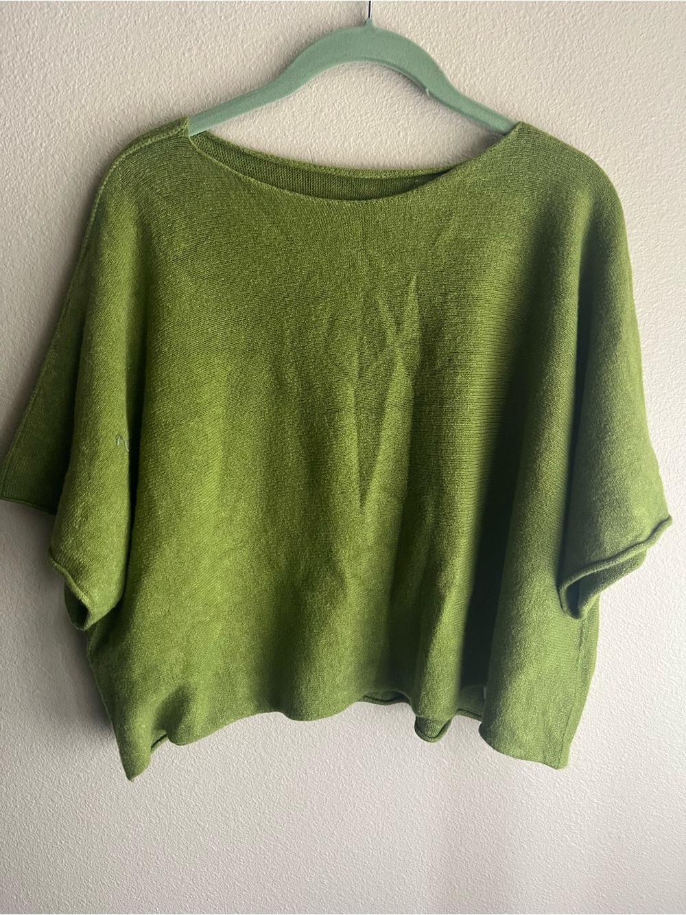 Lightweight Olive Green Women's Knit Sweater Top